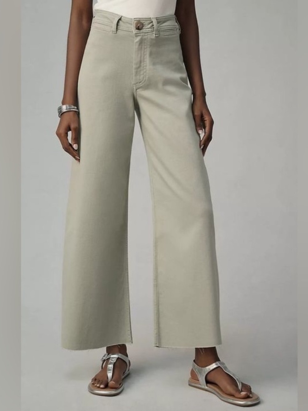 Maeve Anthropologie The Ettie high rise crop pant 25
